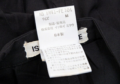 ISSEY MIYAKE Wrinkle Pleat Polyester Vest Black Size M