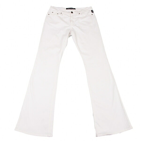 VERSACE JEANS COUTURE Stretch Cotton Jeans White Size 27/41