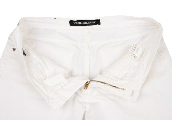 VERSACE JEANS COUTURE Stretch Cotton Jeans White Size 27/41