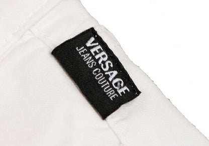 VERSACE JEANS COUTURE Stretch Cotton Jeans White Size 27/41