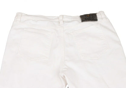 VERSACE JEANS COUTURE Stretch Cotton Jeans White Size 27/41