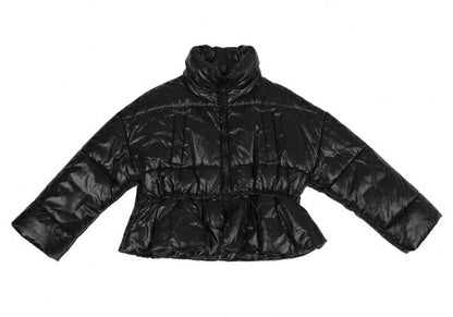 MSGM Waist Drawcord Padded Jacket Black Size 40