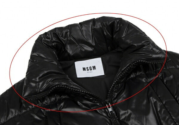 MSGM Waist Drawcord Padded Jacket Black Size 40