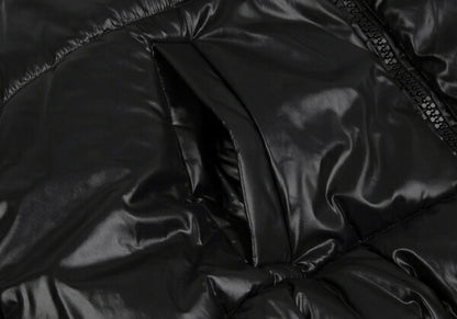 MSGM Waist Drawcord Padded Jacket Black Size 40