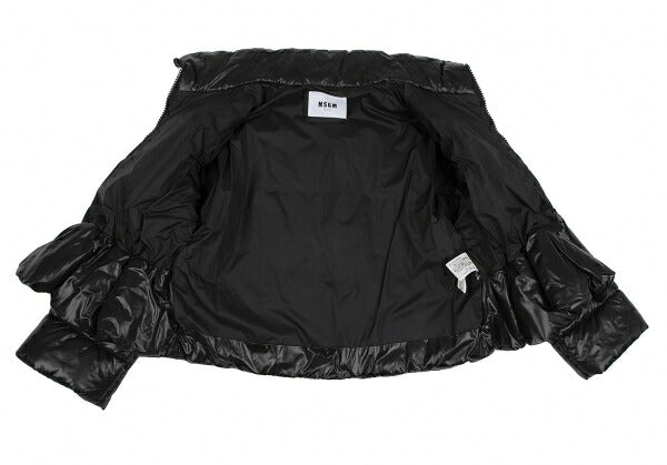 MSGM Waist Drawcord Padded Jacket Black Size 40