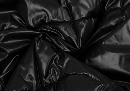 MSGM Waist Drawcord Padded Jacket Black Size 40