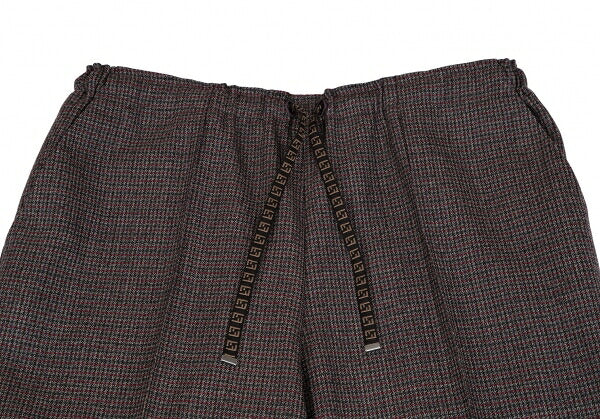 FENDI 18AW Zucca Houndstooth Tapered Pants Red Size 48