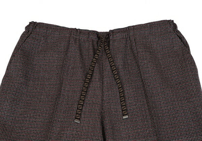 FENDI 18AW Zucca Houndstooth Tapered Pants Red Size 48