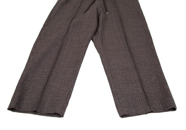 FENDI 18AW Zucca Houndstooth Tapered Pants Red Size 48
