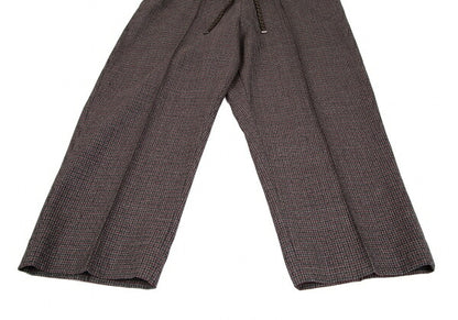 FENDI 18AW Zucca Houndstooth Tapered Pants Red Size 48