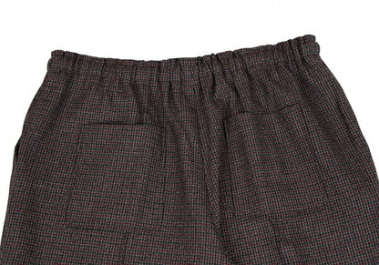 FENDI 18AW Zucca Houndstooth Tapered Pants Red Size 48