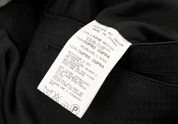 Yohji Yamamoto COSTUME D'HOMME Wool Shadow 2B Jacket Size 2