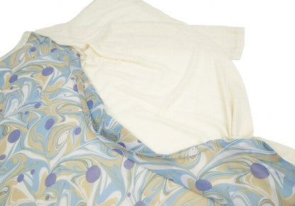 Y's Marble Print Layered Knit Midi Dress Cream Size 2