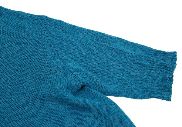 Yohji Yamamoto NOIR Cotton Linen Short Knit Blue Size 2