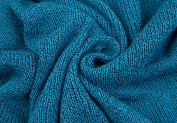 Yohji Yamamoto NOIR Cotton Linen Short Knit Blue Size 2