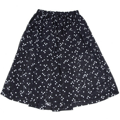 COMME des GARCONS Garment Washed Sheer Skirt Navy Size S