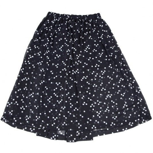 COMME des GARCONS Garment Washed Sheer Skirt Navy Size S