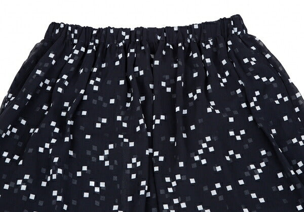 COMME des GARCONS Garment Washed Sheer Skirt Navy Size S