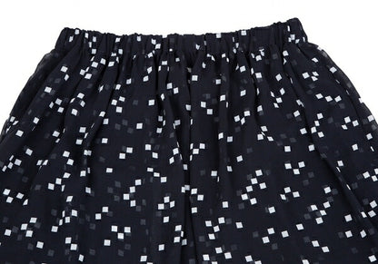 COMME des GARCONS Garment Washed Sheer Skirt Navy Size S