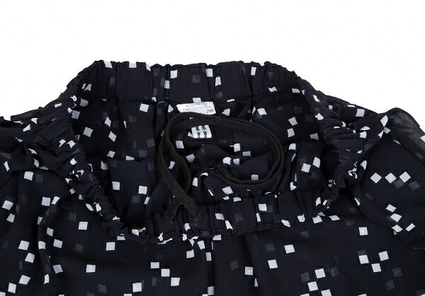 COMME des GARCONS Garment Washed Sheer Skirt Navy Size S