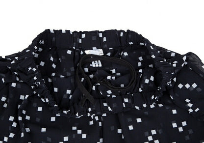 COMME des GARCONS Garment Washed Sheer Skirt Navy Size S