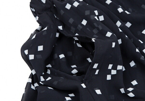 COMME des GARCONS Garment Washed Sheer Skirt Navy Size S