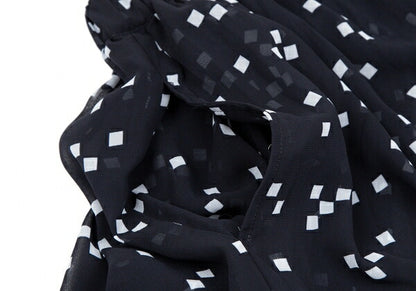 COMME des GARCONS Garment Washed Sheer Skirt Navy Size S