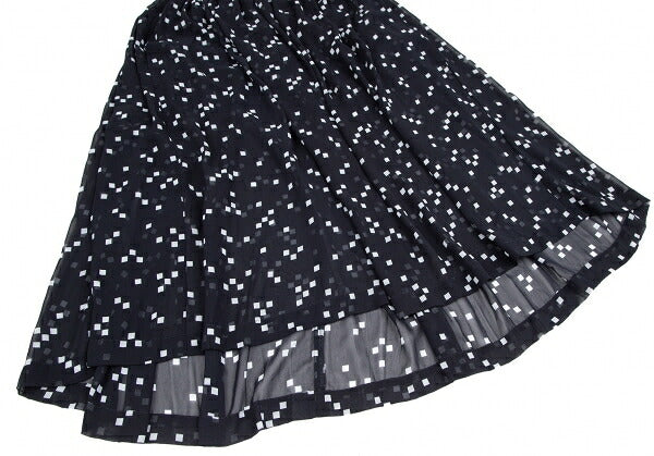 COMME des GARCONS Garment Washed Sheer Skirt Navy Size S