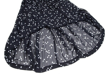 COMME des GARCONS Garment Washed Sheer Skirt Navy Size S