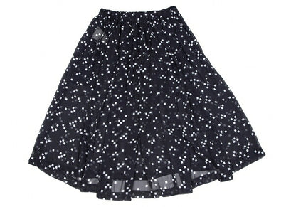 COMME des GARCONS Garment Washed Sheer Skirt Navy Size S