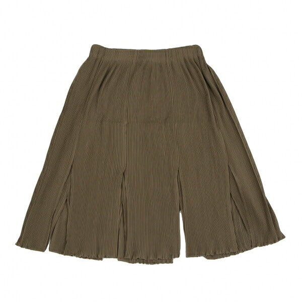 ISSEY MIYAKE Loop Cutting Pleated Skirt Brown Size M