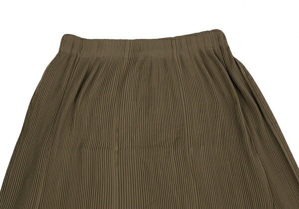 ISSEY MIYAKE Loop Cutting Pleated Skirt Brown Size M