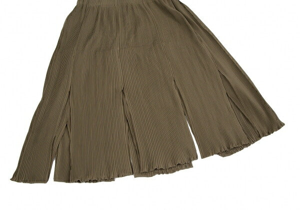 ISSEY MIYAKE Loop Cutting Pleated Skirt Brown Size M