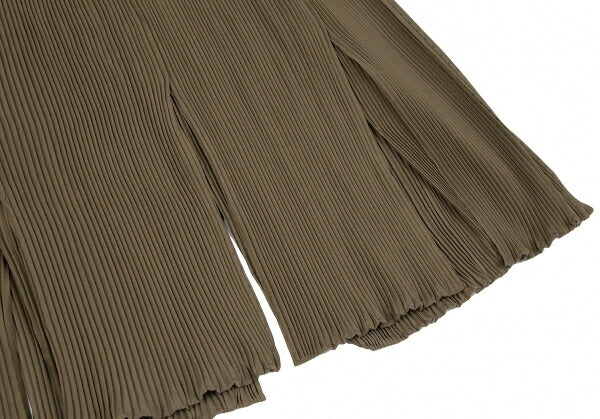 ISSEY MIYAKE Loop Cutting Pleated Skirt Brown Size M