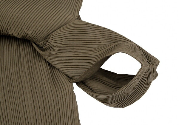 ISSEY MIYAKE Loop Cutting Pleated Skirt Brown Size M