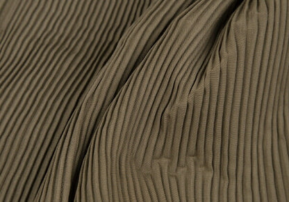 ISSEY MIYAKE Loop Cutting Pleated Skirt Brown Size M