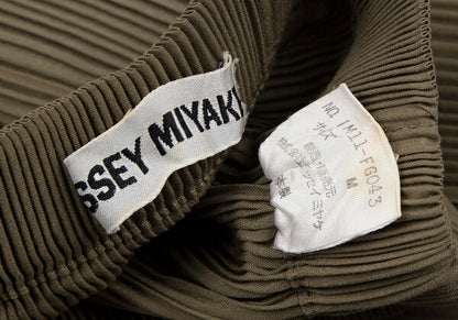 ISSEY MIYAKE Loop Cutting Pleated Skirt Brown Size M