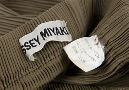 ISSEY MIYAKE Loop Cutting Pleated Skirt Brown Size M