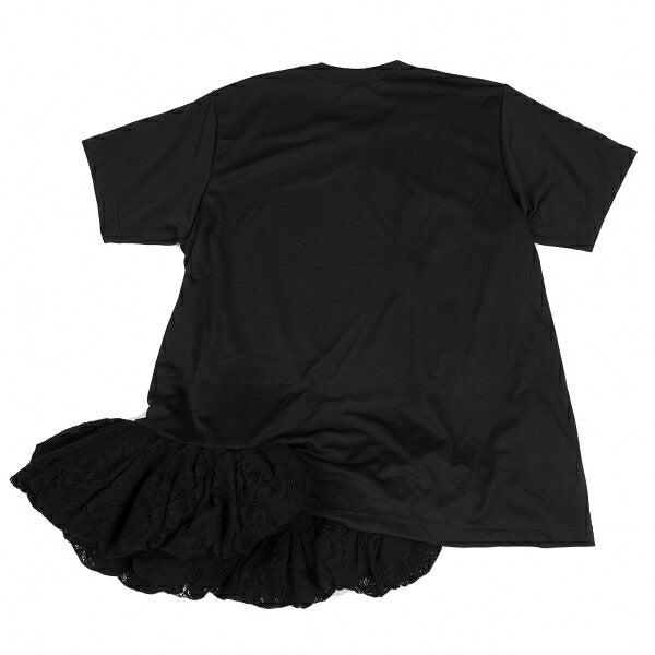 COMME des GARCONS 21AW Lace Volume Hem T-Shirt Black Size L