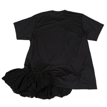 COMME des GARCONS 21AW Lace Volume Hem T-Shirt Black Size L