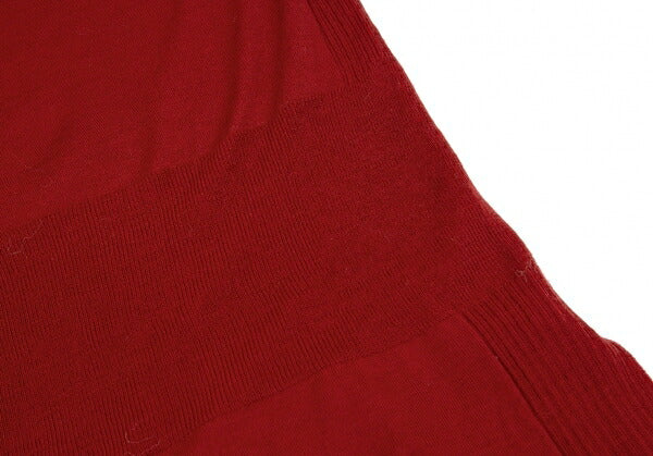 ISSEY MIYAKE FETE Wool Rib-Knit Midi Dress Red Size 2
