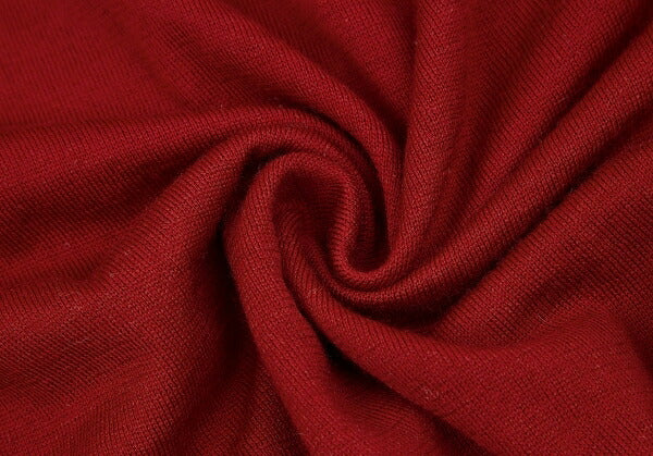 ISSEY MIYAKE FETE Wool Rib-Knit Midi Dress Red Size 2