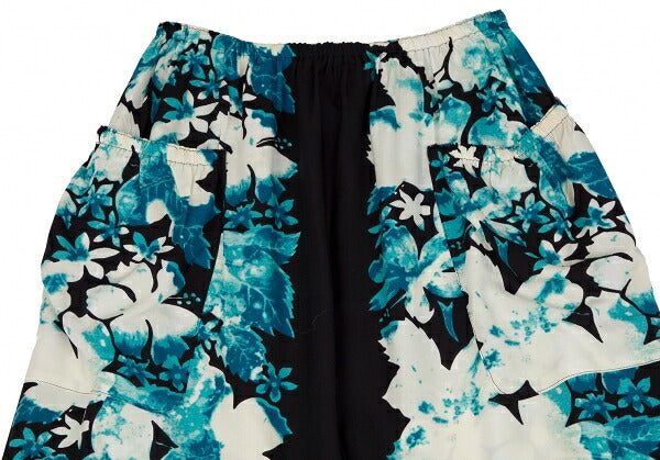 Jean Paul GAULTIER FEMME Rayon Floral Skirt Black Size 40