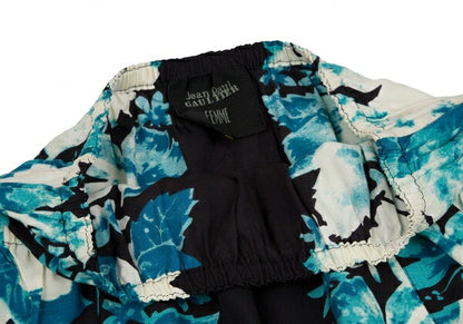 Jean Paul GAULTIER FEMME Rayon Floral Skirt Black Size 40