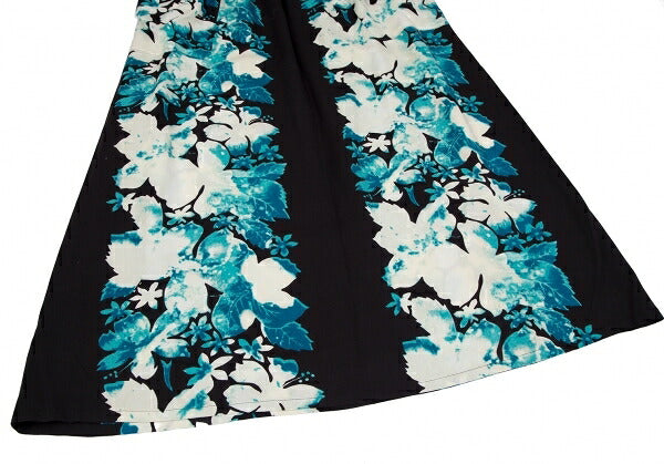 Jean Paul GAULTIER FEMME Rayon Floral Skirt Black Size 40