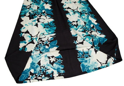 Jean Paul GAULTIER FEMME Rayon Floral Skirt Black Size 40