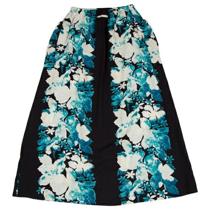 Jean Paul GAULTIER FEMME Rayon Floral Skirt Black Size 40