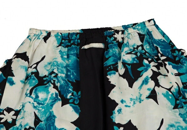 Jean Paul GAULTIER FEMME Rayon Floral Skirt Black Size 40