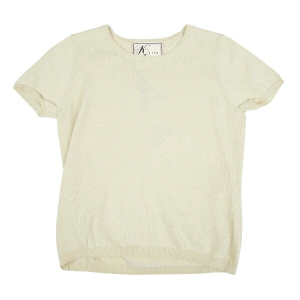 KEITA MARUYAMA Phoenix Bead Embroidered Knit Cream Size 2