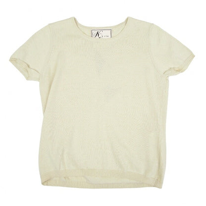 KEITA MARUYAMA Phoenix Bead Embroidered Knit Cream Size 2